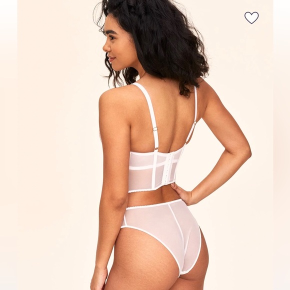 Adore Me Sheer White Lingerie Set - Picture 3 of 3